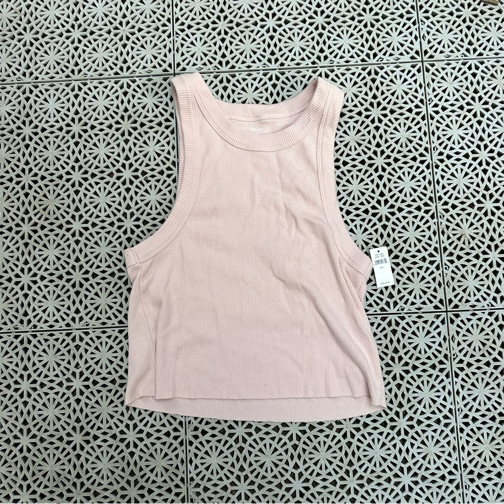 NWT Aerie Ribbed Cuttoff high neck tank